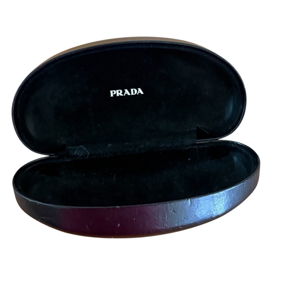 AUTHENTIC Prada wrapped Sunglasses trimmed in Silver - Picture 4 of 11